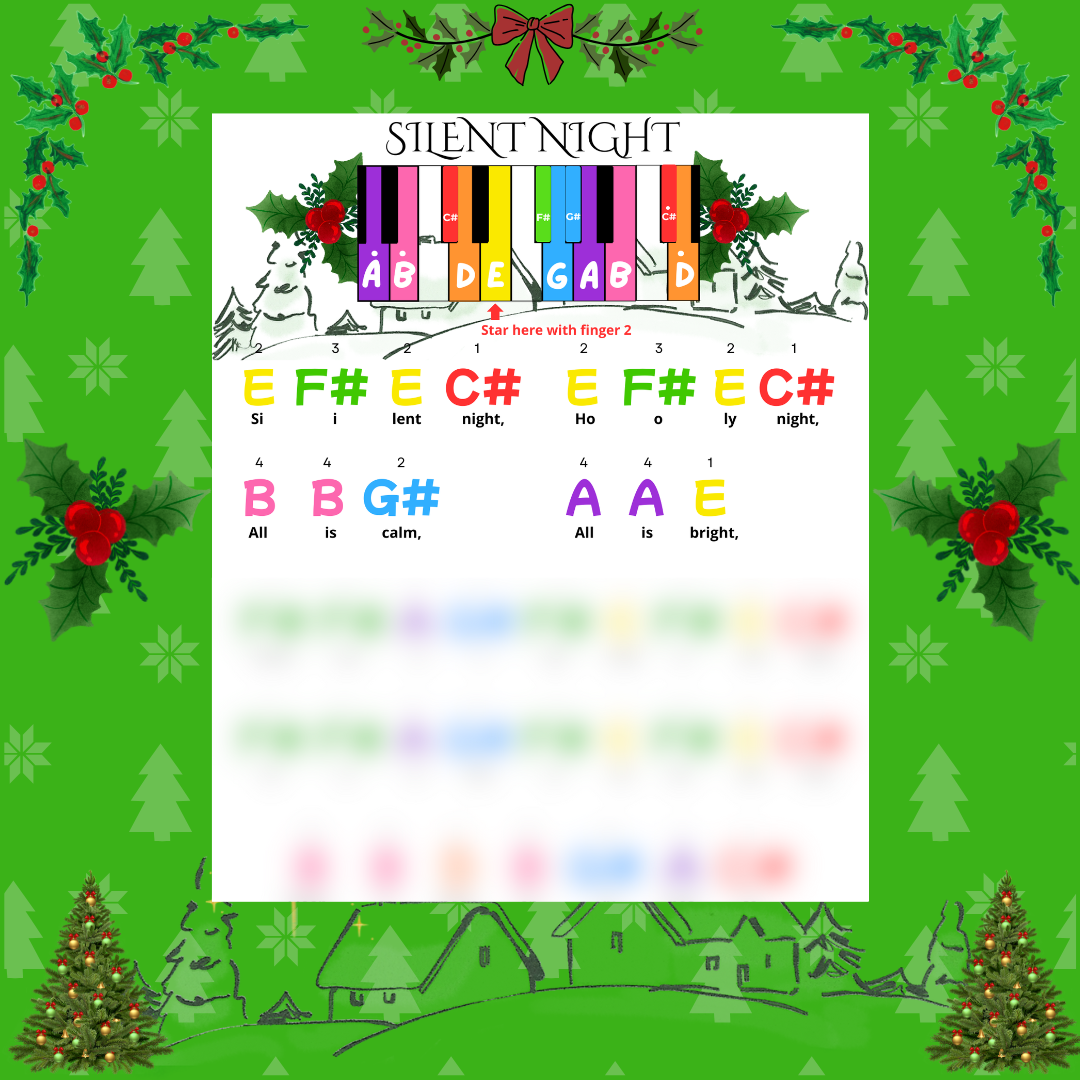 The "First Piano Notes" Starter Kit | 4-Song Visual Learning Bundle for Kids - Imagen 3